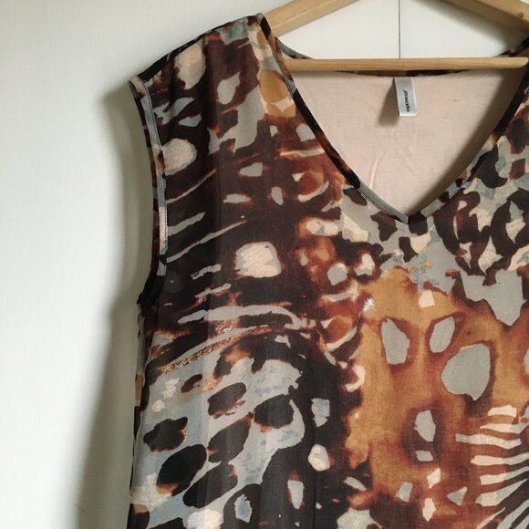 Soyaconcept Animal Print Two Layer Tank Top - Picture 3 of 15